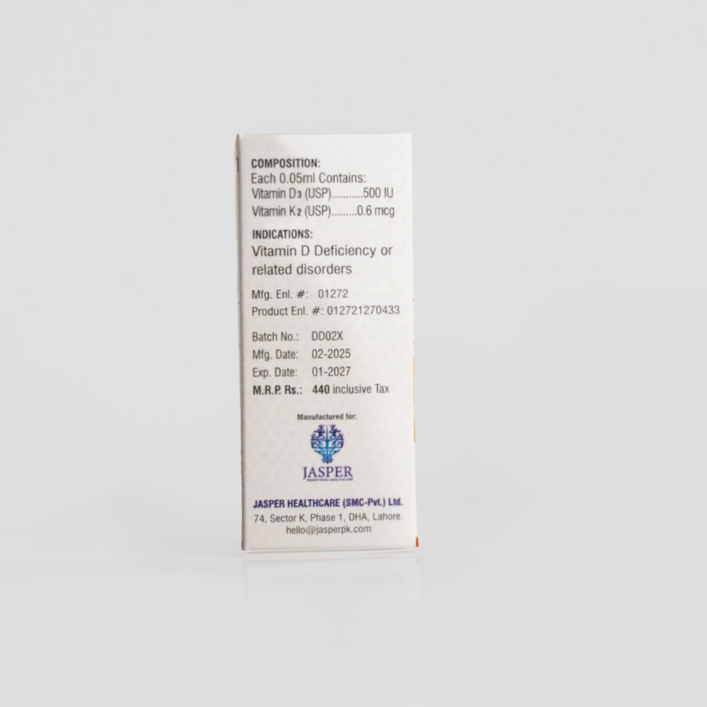 Dee - D3 + K2 (Oral Lemon Flavoured Liquid)